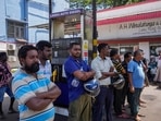 People wait to buy fuel at a fuel station in Colombo, Sri Lanka, June 27, 2022.(AP) People wait to buy fuel at a fuel station in Colombo, Sri Lanka, June 27, 2022.(AP)