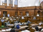 BJP walks out of Delhi assembly over ‘closure of schools’, AAP dismisses allegation(PTI)