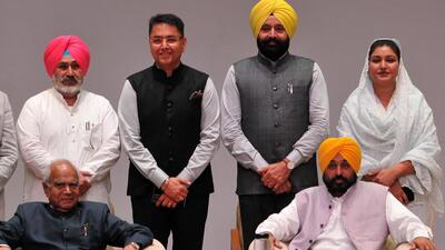 Of the newly inducted Punjab cabinet ministers, four — Aman Arora (Sunam), Fauja Singh Sarari (Guru Har Sahai), Chetan Singh Jouramajra (Samana) and Anmol Gagan Maan (Kharar) — are from Malwa. (Ravi Kumar/HT) Of the newly inducted Punjab cabinet ministers, four — Aman Arora (Sunam), Fauja Singh Sarari (Guru Har Sahai), Chetan Singh Jouramajra (Samana) and Anmol Gagan Maan (Kharar) — are from Malwa. (Ravi Kumar/HT)
