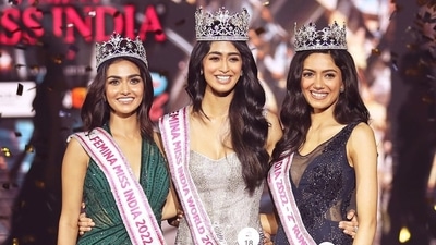 Along with Sini Shetty, the country got its new beauty queens of the year including Rubal Shekhawat as Femina Miss India 2022 1st Runner Up and Shinata Chauhan as the 2nd Runner Up. (Instagram/@missindiaorg)