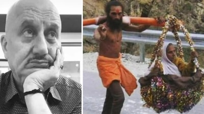 Anupam Kher has shared a tweet about a viral post. Anupam Kher has shared a tweet about a viral post. 