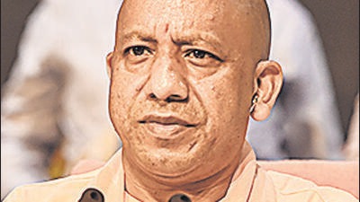 Lucknow: Uttar Pradesh Chief Minister Yogi Adityanath addresses a press conference on the completion of 100 days of his government in his second tenure, at Lok Bhawan in Lucknow, Monday, July 4, 2022. (PTI Photo/Nand Kumar) (PTI07_04_2022_000116B) (PTI) Lucknow: Uttar Pradesh Chief Minister Yogi Adityanath addresses a press conference on the completion of 100 days of his government in his second tenure, at Lok Bhawan in Lucknow, Monday, July 4, 2022. (PTI Photo/Nand Kumar) (PTI07_04_2022_000116B) (PTI)