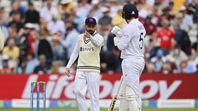 Tempers flared between Virat Kohli and Jonny Bairstow on Day 3.&nbsp; (Getty)