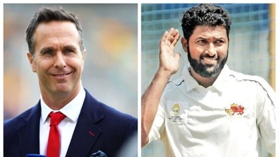 Michael Vaughan; Wasim Jaffer Michael Vaughan; Wasim Jaffer 