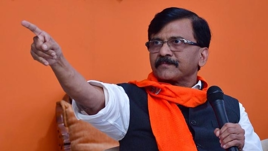 Shiv Sena leader Sanjay Raut.&nbsp;(HT Photo)