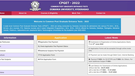TS CPGECT 2022: Last date to apply today, July 4