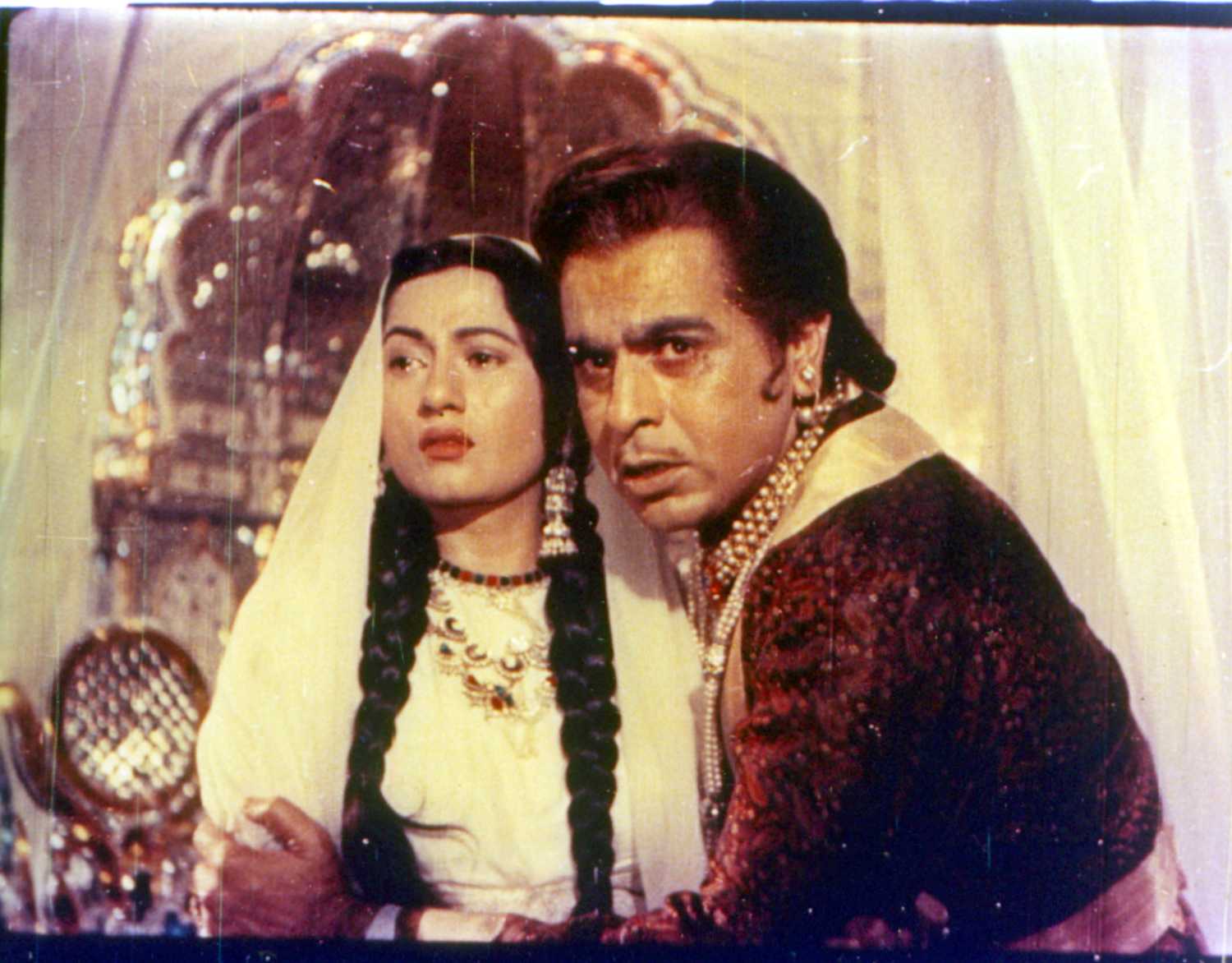 Madhubala and Dilip Kumar in a still from Mughal-E-Azam.