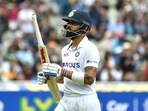Virat Kohli reacts as he walks off the field after losing his wicket to Ben Stokes Virat Kohli reacts as he walks off the field after losing his wicket to Ben Stokes