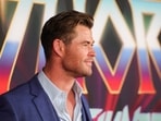 Chris Hemsworth poses on the red carpet at the premiere of Marvel Studios "Thor: Love and Thunder" at the El Capitan Theatre in Los Angeles (REUTERS/David Swanson).