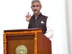 S Jaishankar speaking at the event on Tuesday. (ANI) S Jaishankar speaking at the event on Tuesday. (ANI)
