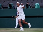 Wimbledon - Spain's Rafael Nadal celebrates winning his fourth round match against Netherlands' Botic van de Zandschulp