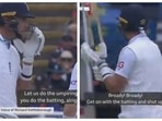 Stuart Broad was scolded by the umpire