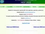 NEST result 2022 out at nestexam.in, direct link here