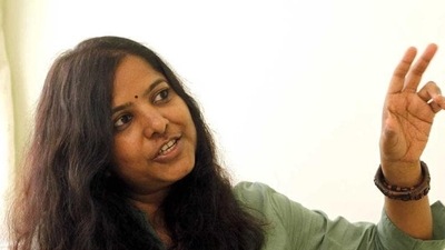 Film-maker Leena Manimekalai. Film-maker Leena Manimekalai.