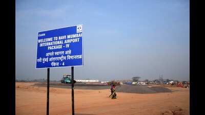 The Pargaon-Dungi villages located on the outskirts of the proposed Navi Mumbai International Airport site have, for the fifth consecutive year, been flooded following incessant rains in the region. (HT FILE PHOTO)