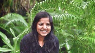 Leena Manimekalai shared a poster of her documentary film, ‘Kaali’ on Twitter, which showed the Goddess smoking a cigarette and holding a rainbow flag in her hand.