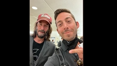 The image of Keanu Reeves was shared on Twitter by a fan. (Twitter/@andrewkimmel) The image of Keanu Reeves was shared on Twitter by a fan. (Twitter/@andrewkimmel)