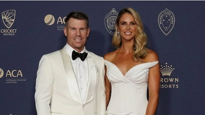 File image of David Warner and Candice Warner. (File)