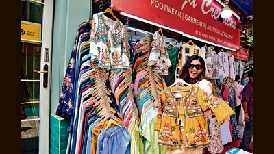 Actor Kisher M Rai indulged in some street shopping at Khan Market during her recent visit to the Capital. (Photo: Manish Rajput/HT) Actor Kisher M Rai indulged in some street shopping at Khan Market during her recent visit to the Capital. (Photo: Manish Rajput/HT)