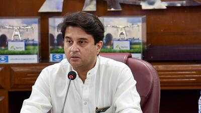 Union civil aviation minister Jyotiraditya Scindia on Tuesday held a meeting and discussed ways to mitigate the rising fuel prices. (PTI)