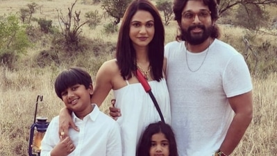 Allu Arjun and his family in Tanzania.