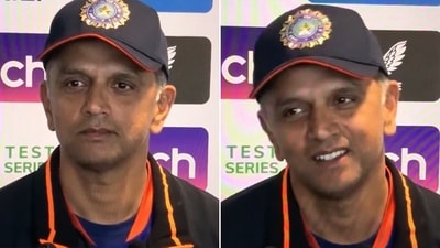 India head coach Rahul Dravid. (Screengrab) India head coach Rahul Dravid. (Screengrab)