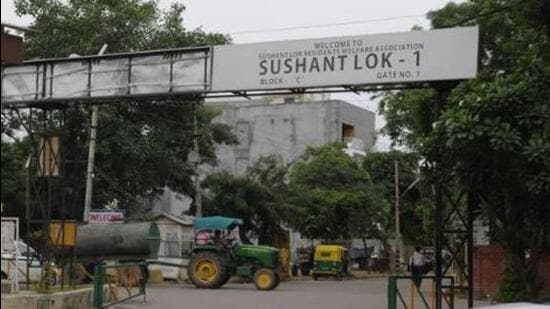 Ansal API was fined for several violations relating to discharge of sewage water, illegal extraction of ground water, and encroachment of green belt in Sushant Lok Phase I. (HT photo) Ansal API was fined for several violations relating to discharge of sewage water, illegal extraction of ground water, and encroachment of green belt in Sushant Lok Phase I. (HT photo)
