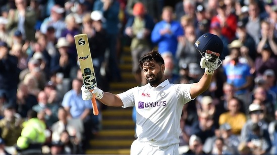 Pant raced to his century after crossing 50 in the Indian first innings(AP)