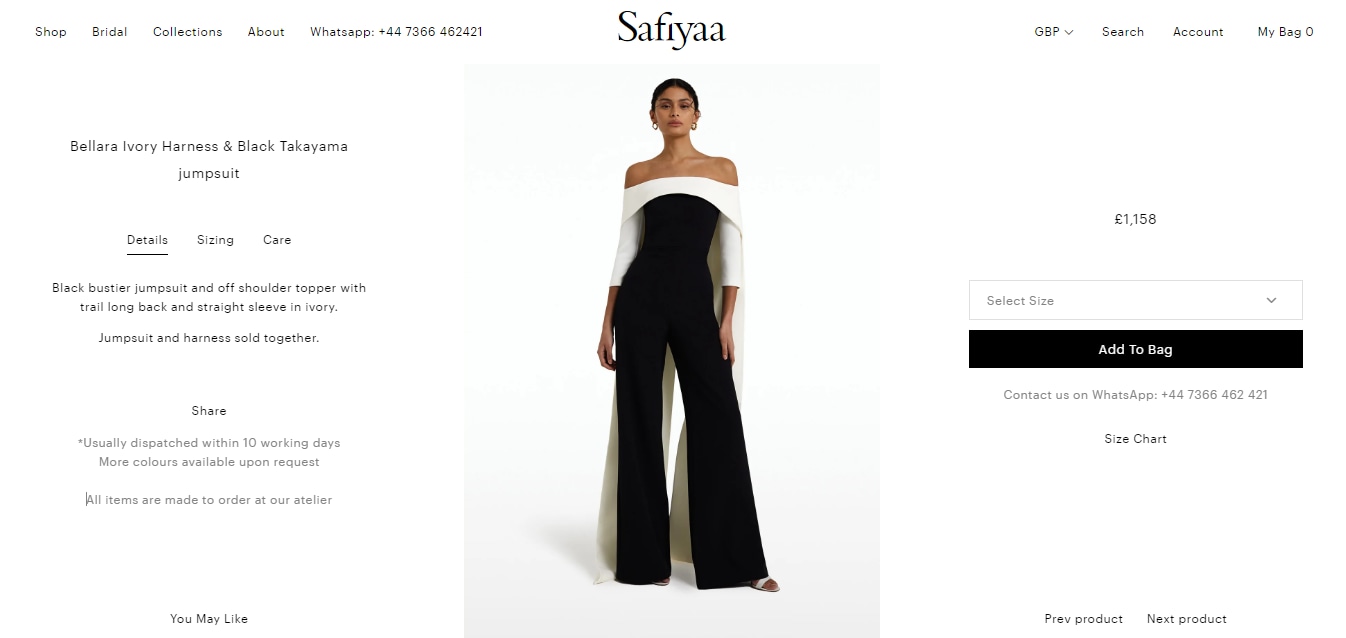 The jumpsuit Kriti Sanon wore for attending Miss India 2022 grand finale.&nbsp; (safiyaa.com)