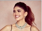 Sanjana Sanghi, in a purple gown, is a total smokeshow