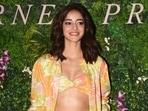 Ananya Panday dons this summer's trendiest look in a jaw-dropping floral bikini top, pants and oversized shirt(HT Photo/Varinder Chawla) Ananya Panday dons this summer's trendiest look in a jaw-dropping floral bikini top, pants and oversized shirt(HT Photo/Varinder Chawla)