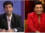 Karan Johar in season 1 and season 7 of Koffee With Karan respectively. Karan Johar in season 1 and season 7 of Koffee With Karan respectively.
