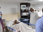 Bihar chief minister Nitish Kumar meets RJD leader, former CM Lalu Prasad Yadav at Paras Hospital with his son, Tejashwi Yadav also present (ANI) Bihar chief minister Nitish Kumar meets RJD leader, former CM Lalu Prasad Yadav at Paras Hospital with his son, Tejashwi Yadav also present (ANI)