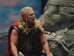 Luke Hemsworth appears as Thor in an ad. Luke Hemsworth appears as Thor in an ad.
