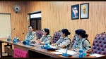 Additional director general of police (ADGP), community affairs division and crime against women, Gurpreet Deo during the meeting in Ludhiana on Wednesday. (HT Photo) Additional director general of police (ADGP), community affairs division and crime against women, Gurpreet Deo during the meeting in Ludhiana on Wednesday. (HT Photo)