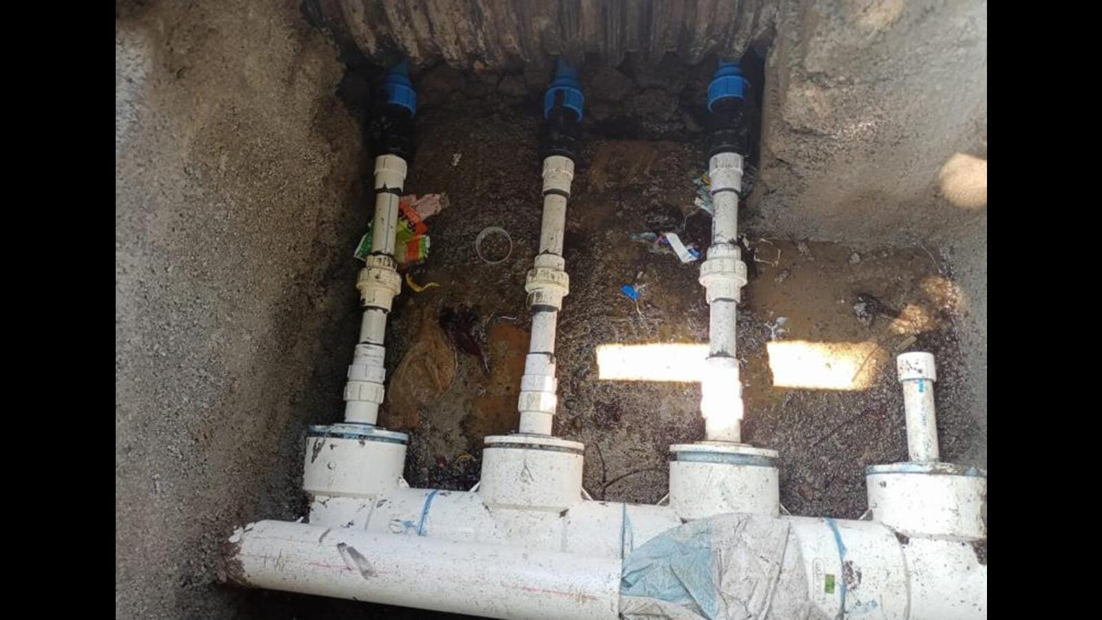 Water meters bypassed by bungalow, row house, gunthewari home owners