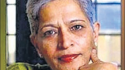 Journalist Gauri Lankesh (Burhaan Kinu/HT PHOTO)