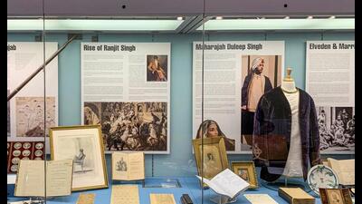 The maharaja’s velvet Indian jacket is on display at the ‘Maharajah Duleep Singh: Norfolk’s Princely Family’ exhibition that opened on July 2. (PTI) The maharaja’s velvet Indian jacket is on display at the ‘Maharajah Duleep Singh: Norfolk’s Princely Family’ exhibition that opened on July 2. (PTI)