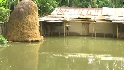 Several areas in Assam continue to remain inundated due to incessant rainfall that triggered flood situation in the state. (ANI) Several areas in Assam continue to remain inundated due to incessant rainfall that triggered flood situation in the state. (ANI)