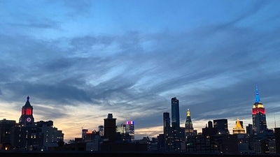 Anand Mahindra posted this pic of Manhattan that received an NRI-related reply from a Twitter user. (Twitter/@anandmahindra) Anand Mahindra posted this pic of Manhattan that received an NRI-related reply from a Twitter user. (Twitter/@anandmahindra)