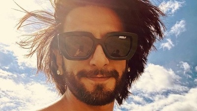 Ranveer Singh has shared a selfie. Ranveer Singh has shared a selfie.