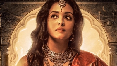 Aishwarya Rai's poster from Mani Ratnam's film Ponniyin Selvan. Aishwarya Rai's poster from Mani Ratnam's film Ponniyin Selvan.
