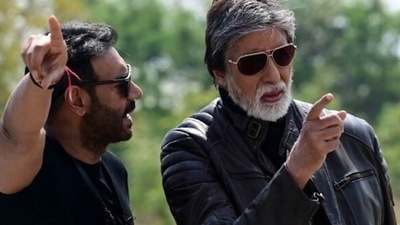 Amitabh Bachchan reacts to Ajay Devgn's Instagram post. Amitabh Bachchan reacts to Ajay Devgn's Instagram post.