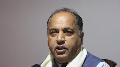 Himachal Pradesh CM Jai Ram Thakur reviewed the disaster management preparedness through video conferencing from Shimla. (HT File) Himachal Pradesh CM Jai Ram Thakur reviewed the disaster management preparedness through video conferencing from Shimla. (HT File)