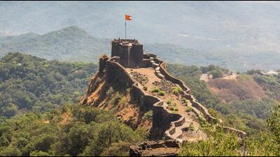 A landslide occurred on a road leading to the Pratapgad fort in western Maharashtra’s Satara district on Wednesday. (HT FILE PHOTO)
