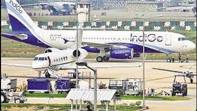 Alliance Air flights CD-714 for Dharamshala, and CD-806 and CD-818 for Delhi; and Indigo flight 6E-6142 for Hyderabad were delayed by an hour, as per the airline operator (Representative Image/HT File)