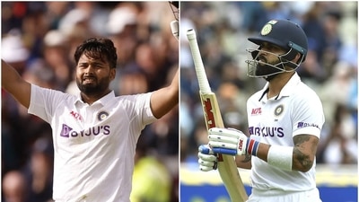 Pant scored his fifth Test century while Kohli could only score 11 and 20,&nbsp; (Reuters/AP)