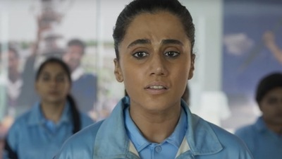 Taapsee Pannu in a still from Shabaash Mithu. Taapsee Pannu in a still from Shabaash Mithu. 