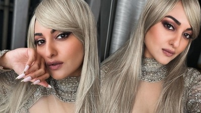 Sonakshi Sinha's new blonde look on Instagram. Sonakshi Sinha's new blonde look on Instagram.