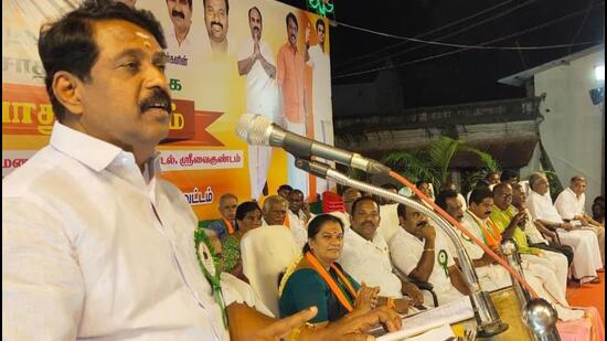 Tamil Nadu BJP leader Nainar Nagendran. (Twitter Photo) Tamil Nadu BJP leader Nainar Nagendran. (Twitter Photo)